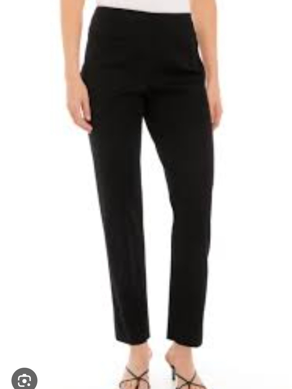 crown & ivy Black Straight-Leg Women's Pants Size 12